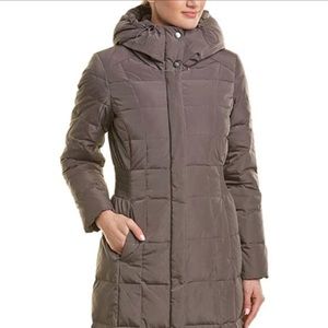 Cole Haan Women's Taffeta Quilted Long Down Coat